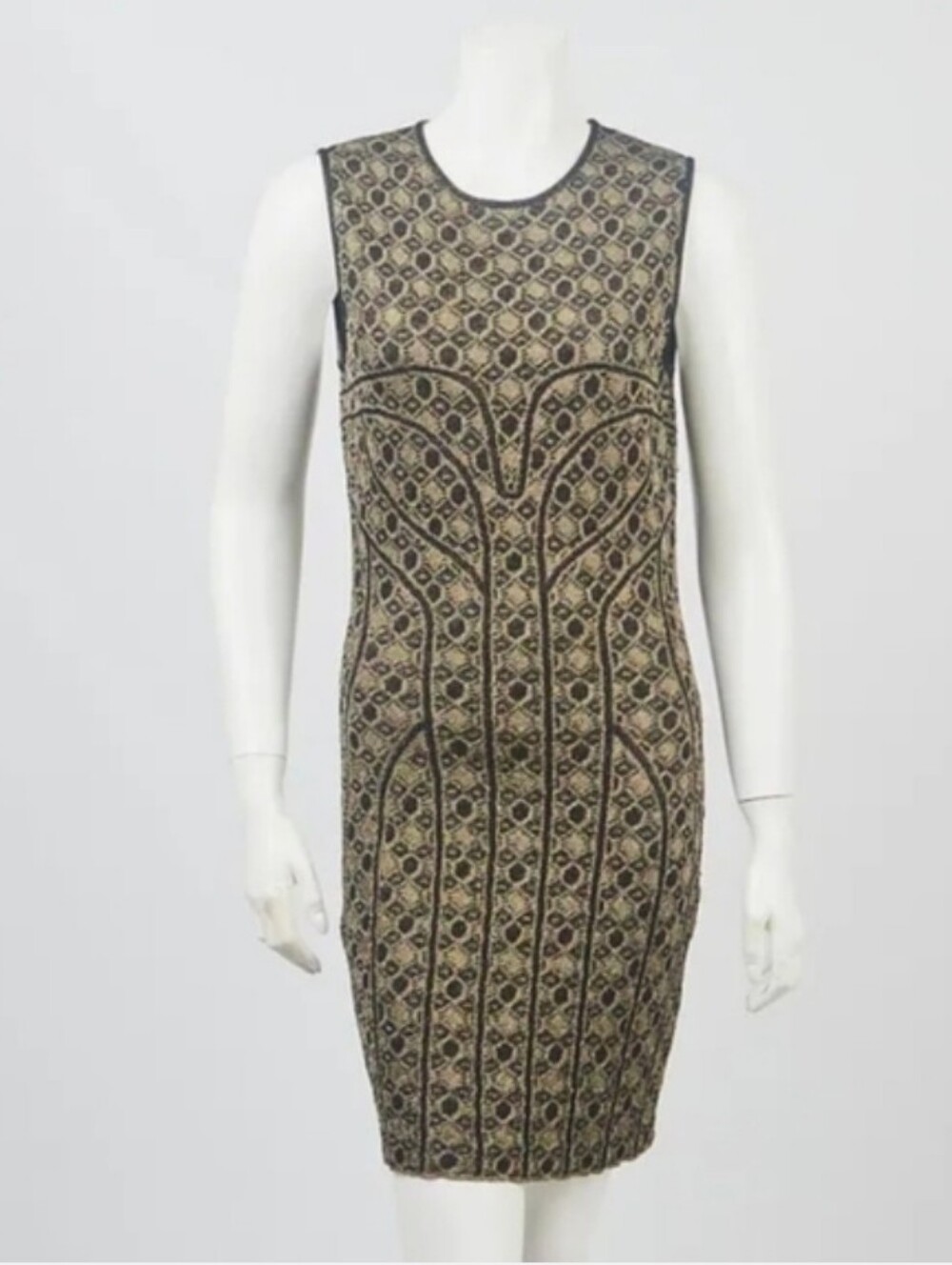 NWT! Alexander McQueen Black And Gold Dress MSRP $1,545. LOW OFFER=BLOCK